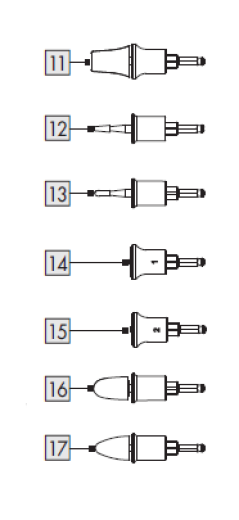 1X Aufsätze (7-teilig) für IAN 476915_2401 / SILVERCREST® MANIKÜRE- & PEDIKÜRE-SET SMPS 7 E1