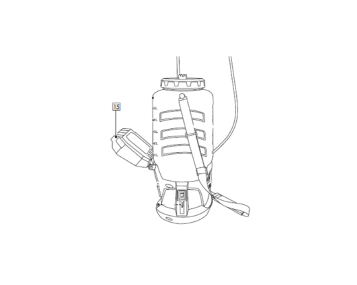 1St. Akku-Abdeckung für IAN 465846_2404 / AKKU-DRUCKSPRÜHER 12V / 20V PDSA 20-Li C2