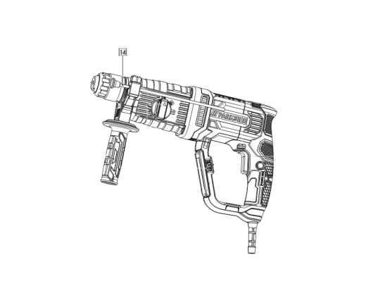1St. Tiefenanschlag für IAN 465638_2404 / BOHR- UND MEISSELHAMMER »PBH 1050 D4«
