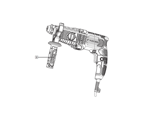 1St. Zusatzgriff für IAN 484689_2501 / BOHR- UND MEISSELHAMMER »PBH 800 B1«