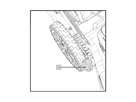 1St. Hebel zur Schnitthöhenverstellung für IAN 465831_2404 / 40 V AKKU-RASENMÄHER PPRMA 40-Li B2