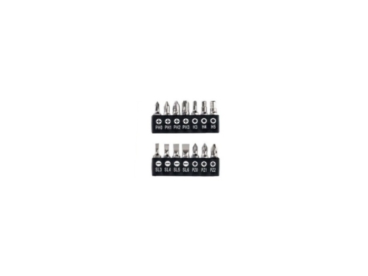 1X 14 Bits (25 mm) für IAN 480074_2410 / 4 V AKKU-SCHRAUBER »PAS 4 D7«
