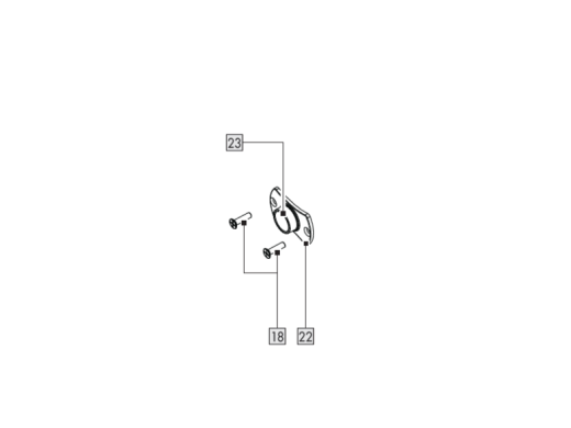 1X Kopierhülse + Schrauben (x2) für IAN 486223_2501 / OBERFRÄSE »POF 1200 F4«