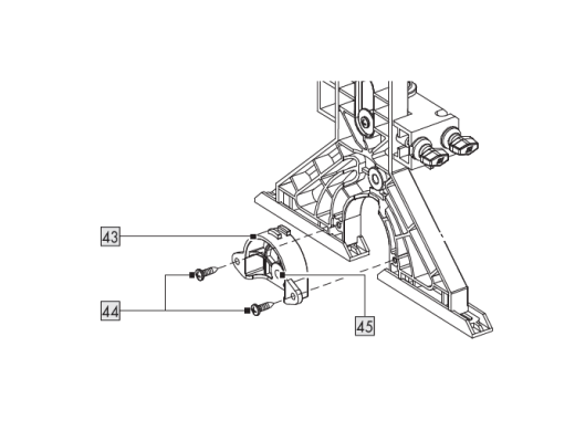 1X Kleiner Kreiszirkeleinsatz (für Parallelanschlag) + Schrauben (x2) für IAN 486223_2501 / OBERFRÄSE »POF 1200 F4«