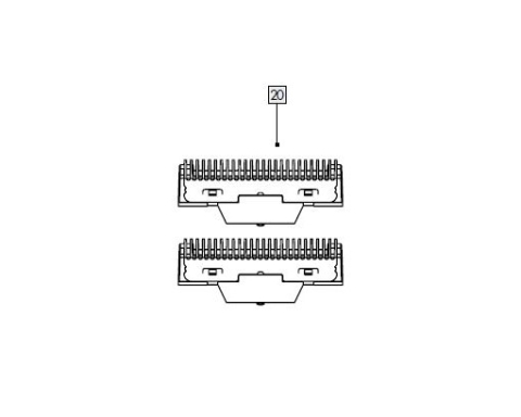 2St. Schneidevorrichtung für IAN 355164_2004 / ELEKTRORASIERER SFR 3.7 A1