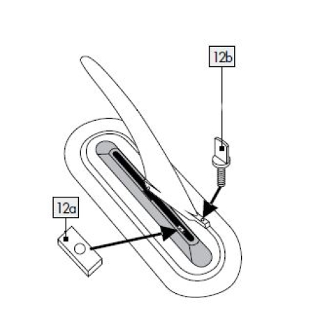 1X Metallplatte + Schraube für IAN 361390_2007 / AUFBLASBARES STAND-UP-PADDLE-BOARD, MULTIFUNKTIONAL