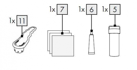1St. Reparaturset-Box für IAN 361390_2007 / AUFBLASBARES STAND-UP-PADDLE-BOARD, MULTIFUNKTIONAL