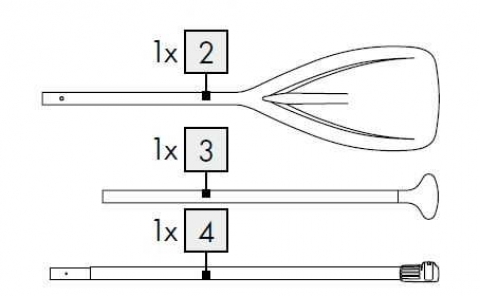 1St. Paddel für IAN 352142_2007 / AUFBLASBARES YOGA-STAND-UP-PADDLE-BOARD