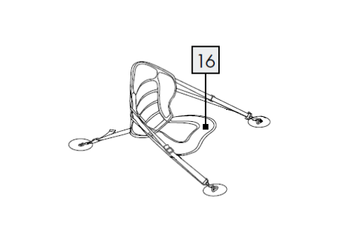 1X Sitz für IAN 352133_2007 / AUFBLASBARES STAND-UP-PADDLE-BOARD