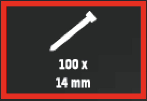 1X Nägel, 14 mm (100 Stück)