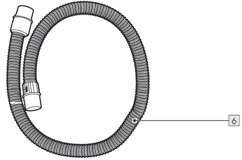 1St. Schlauch für IAN 367687_2101 / ASCHE- UND GROBSCHMUTZFILTER PASP 18 A1