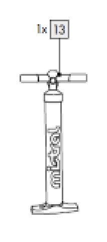 1X Luftpumpe für IAN 385700_2107 / ALLROUND-SUP VIVID, AUFBLASBAR