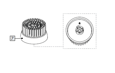 1St. Weicher Bürstenkopf für IAN 499354_2204 / GESICHTSREINIGUNGSBÜRSTE SGRB 3 A2