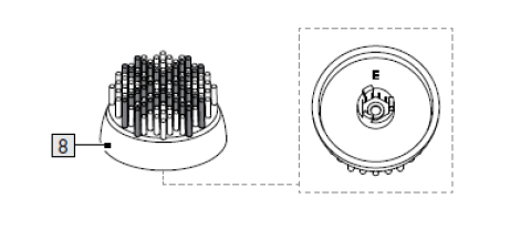 1St. Peeling-Bürstenkopf für IAN 499354_2204 / GESICHTSREINIGUNGSBÜRSTE SGRB 3 A2