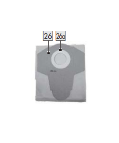 1St. Papierfilterbeutel für IAN 392692_2201 / NASS- UND TROCKENSAUGER PWD 25 B3