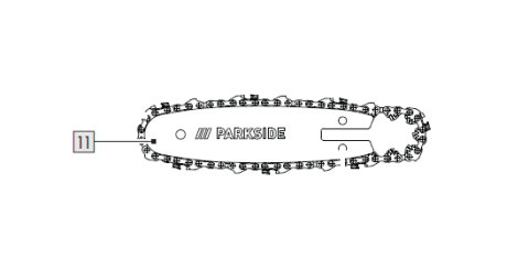 1St. Führungsschiene für IAN 443998_2207 / AKKU-GEHÖLZSCHNEIDER 12 V PGHSA 12 C2