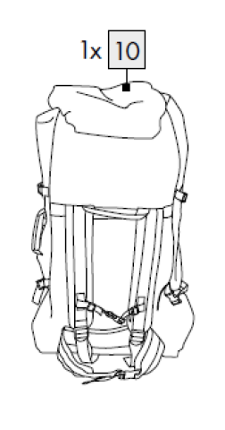 1X Rucksack für IAN 385700_2107 / ALLROUND-SUP VIVID, AUFBLASBAR