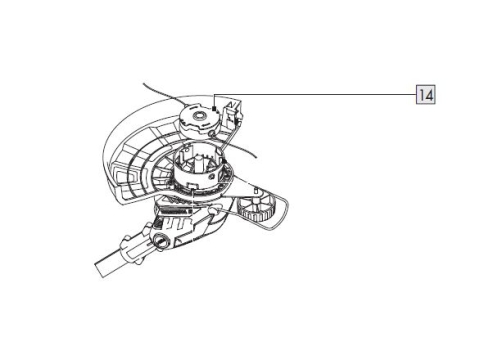 1St. Fadenspule für IAN 408037_2207 / AKKU-RASENTRIMMER 20 V PRTA 20-Li D3