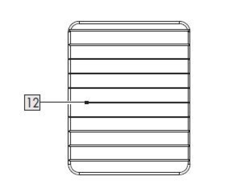 1St. Grillrost für IAN 411258_2207 / MINI-BACKOFEN SGB 800 A1