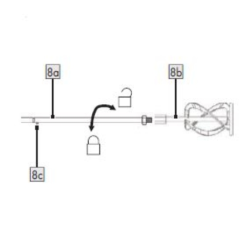 1St. Rührquirl für IAN 408044_2207 / AKKU-FARB- UND MÖRTELRÜHRER PFMRA 20-LI B2