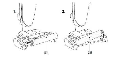 1St. Walze für IAN 421733_2210 / AKKU-HARTBODENREINIGER SHA 125 A1