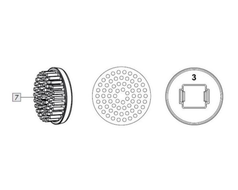 1St. Harter Bürstenkopf für IAN 448288_2301 / SILVERCREST® SNEAKER-REINIGUNGSBÜRSTE SESR 6 A1