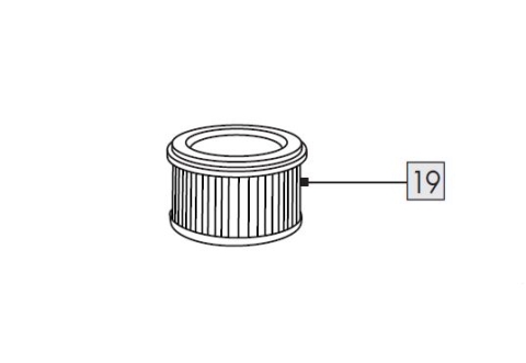 1St. Faltenfilter für IAN 425882_2301 / ASCHESAUGER PAS 1200 F5