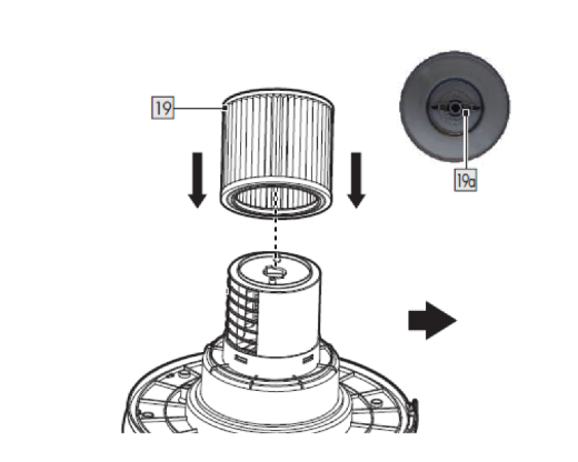 1X Faltenfilter-Set für IAN 436773_2304 / AKKU-NASS-/TROCKENSAUGER 20 V PWDA 20-Li C3