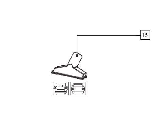 1St. Haushaltsdüse für IAN 436773_2304 / AKKU-NASS-/TROCKENSAUGER 20 V PWDA 20-Li C3