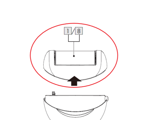 1St. Roller mit grober Körnung (silber / rosa) für IAN 444856_2307 / SWITCH ON® ELEKTRISCHER HORNHAUTENTFERNER SHE 3 E5