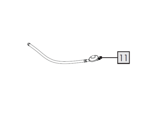 1X Druckminderer mit Gasschlauch (DK-Version)