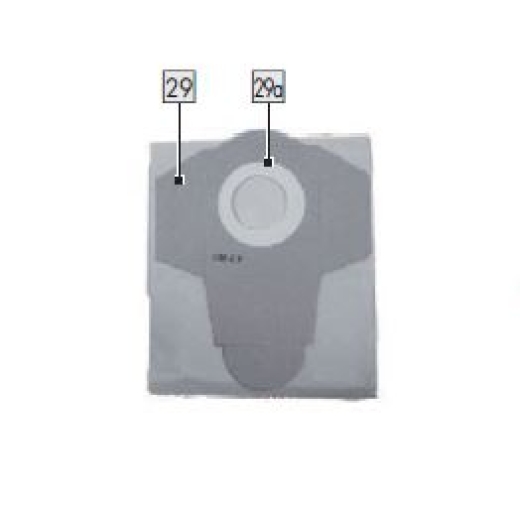 1St. Papierfilterbeutel für IAN 449760_2310 / NASS-/TROCKENSAUGER PWD 30 C1