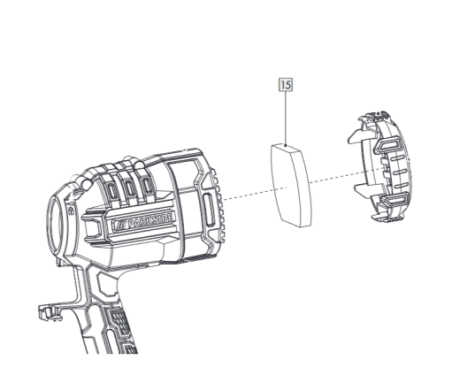 1X Luftfilter für IAN 437498_2304 / HVLP-FARBSPRITZPISTOLE PFS 450 B1