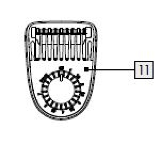 1St. Kammaufsatz für IAN 373300_2104 / SINGLE-BLADE BARTSCHNEIDER SBSB 3.7 B1