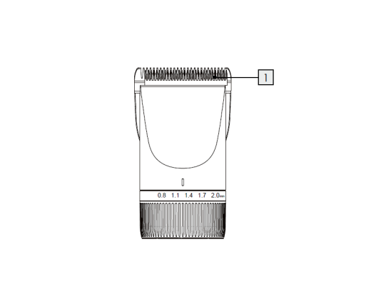 1St. Schneidsatz für IAN 378875_2101 / ZOOFARI® TIERPFLEGE-SET KABELLOS ZTSK 800 A1