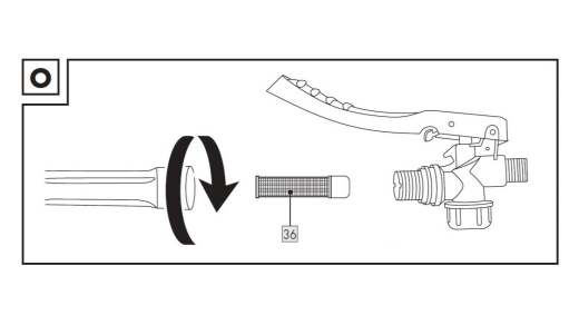 1St. kleiner Filter für IAN 438555_2304 / AKKU-RUCKSACKDRUCKSPRÜHER 20 V PRDSP 20-Li C2