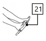 1St. Fußstütze für IAN 361390_2007 / AUFBLASBARES STAND-UP-PADDLE-BOARD, MULTIFUNKTIONAL