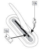 1X Metallplatte + Schraube für IAN 385702_2107 / ALLROUND-SUP, AUFBLASBAR