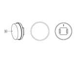 1St. Schwammbürstenkopf für IAN 448288_2301 / SWITCH ON® SNEAKER-REINIGUNGSBÜRSTE SESR 6 A1