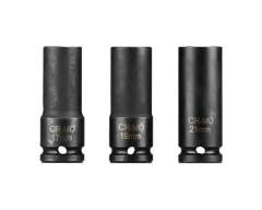 1X Stecknüsse (3er Set) für IAN 483726_2404 / 20 V AKKU-DREHSCHLAGSCHRAUBER »PASSP 20‑Li C4«