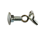1X Flügelmutter + Schraube für IAN 478557_2410 / TELESKOP-BAUMSCHERE MIT SÄGE