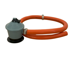 1X Druckminderer mit Gasschlauch (ES-Version) für IAN 405831_2107 / GASGRILL 3plus1 Brenner